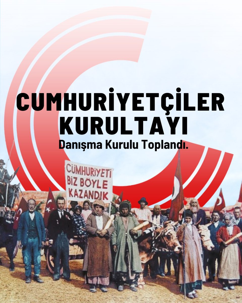 24-25 Mayıs 2025 günlerinde THTM'nin çağrısıyla toplanan Cumhuriyetçiler Kurultayı'nın ardından oluşturulan Danışma Kurulu, 14 Ağustos 2025 tarihinde bir araya geldi. Danışma Kurulu toplantıya ilişkin bir açıklama yayınladı.

Basına ve Kamuoyuna

Cumhuriyetçiler Kurultayı Danışma