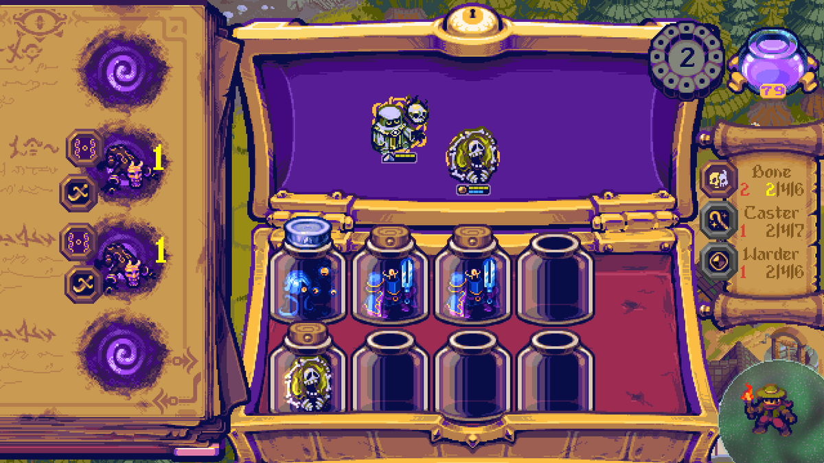 MalvexisGames's tweet photo. Mom: 'Why don't you have any normal hobbies?' 

Me: *carefully arranging my collection of eldritch minions in vials*

#EldritchTactics #indiegame #indiedev #Strategy #autobattler #roguelite https://t.co/bhp2Gew2i4