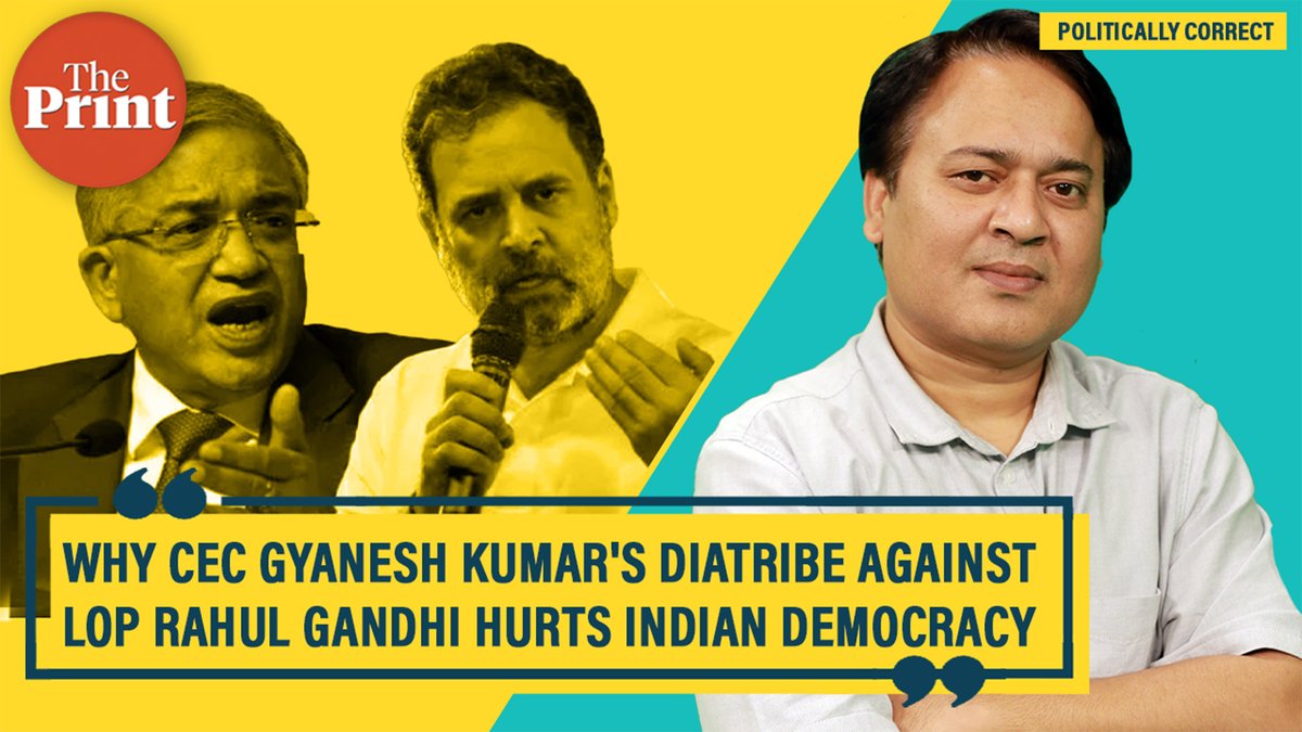 Lokniti-CSDS surveys show declining trust in the Election Commission. Why it should alarm all of us, including the BJP, ThePrint Political Editor DK Singh <a href="/dksingh73/">DK Singh</a> explains in this episode of #PoliticallyCorrect 

youtu.be/LbUxEWCBpvI