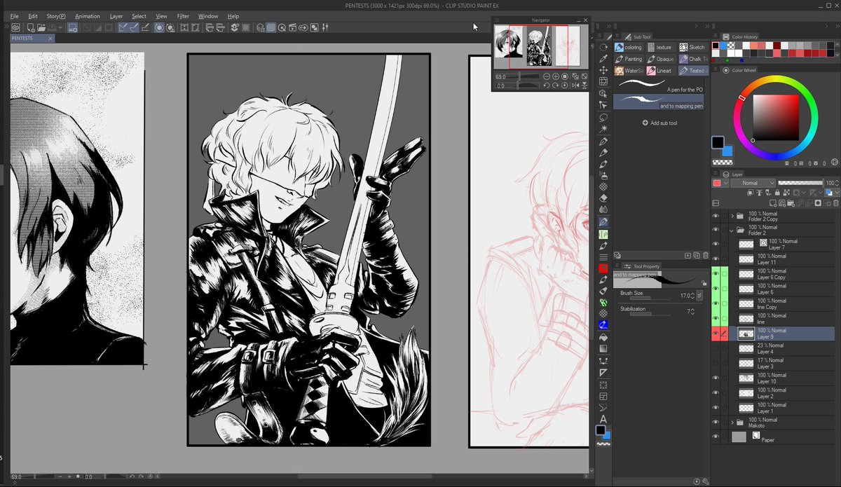 has been a long time but trying to finish this no6 as i continue to test csp brushes #NieR #nierautomata #yorhaboys