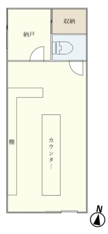 横長のカウンターに現された天井がなんとも。大森駅の南側、10分ほど歩く場所。26.40㎡10万円賃貸。スケルトン契約条件ですが造作は有り難く使い切りたいところです。大森で素敵な おスナックとか。良いんじゃないでしょうか。