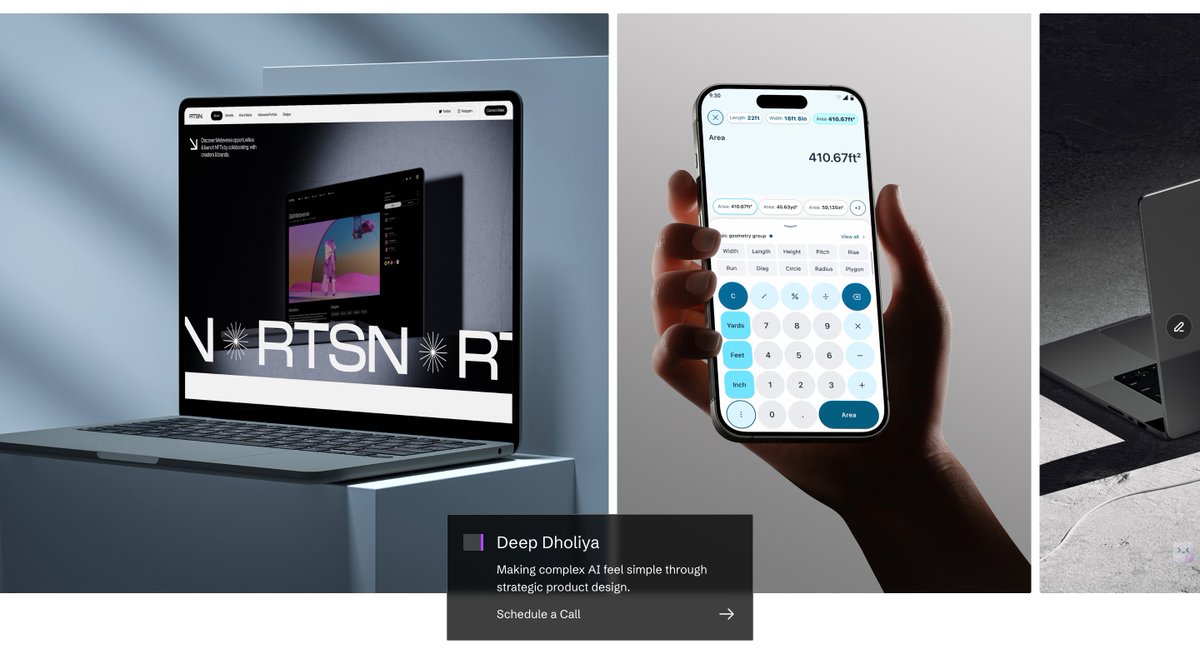 cx_deep_'s tweet image. It’s live! 🚀 My Portfolio is finally out.

A curated space showcasing my work in Product Design, AI, and CRO.
 From case studies to real-world design solutions — it’s all in one place.

👉 Explore here: cxdeep.com
💬 What’s the first thing you check when visiting a…