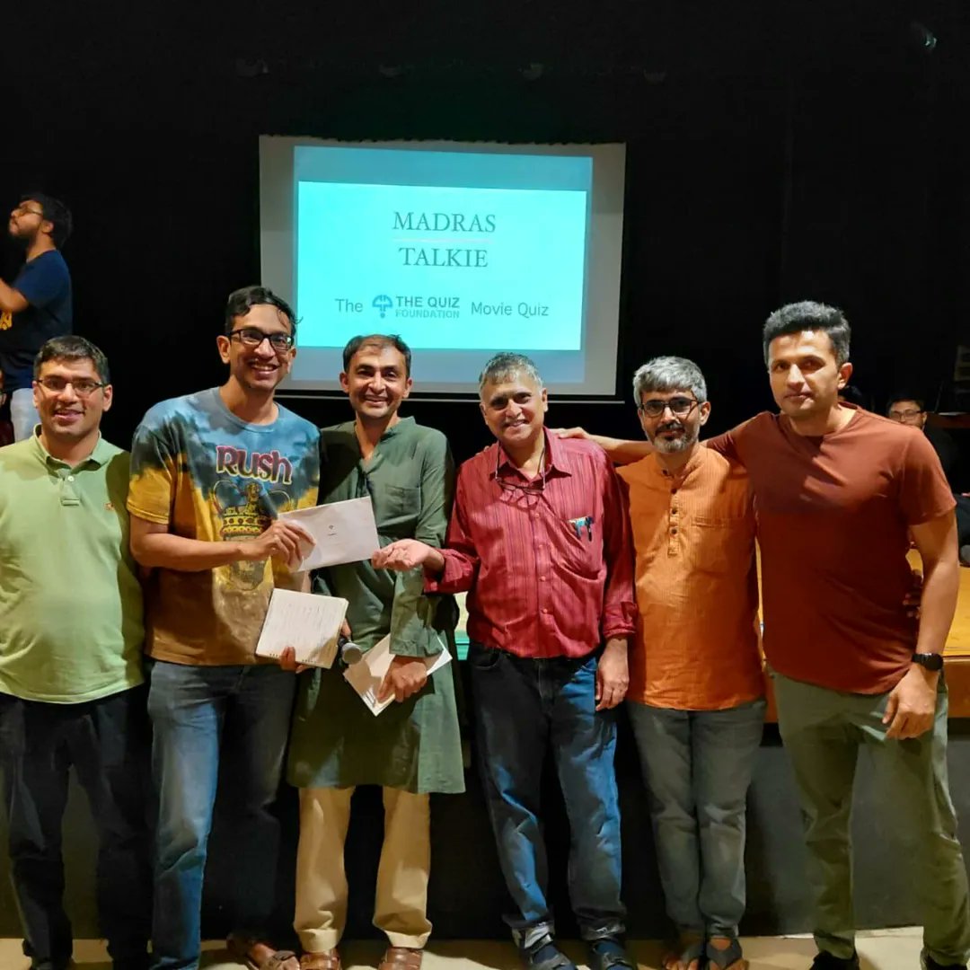 quizfoundation's tweet image. Non-podium finalists in the India Quiz at QFIesta 2025.

1. Sania, Vibhendu, Navin 
2. Rahul, Amrit, Rithwik
3. Ashwath, Pradeep, Aadisht