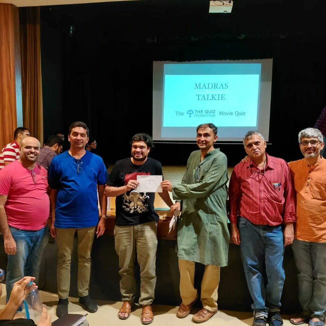 quizfoundation's tweet image. Non-podium finalists in the India Quiz at QFIesta 2025.

4. Gopal, Appu, Bhargava
5. Udupa, Ramkey, Raju