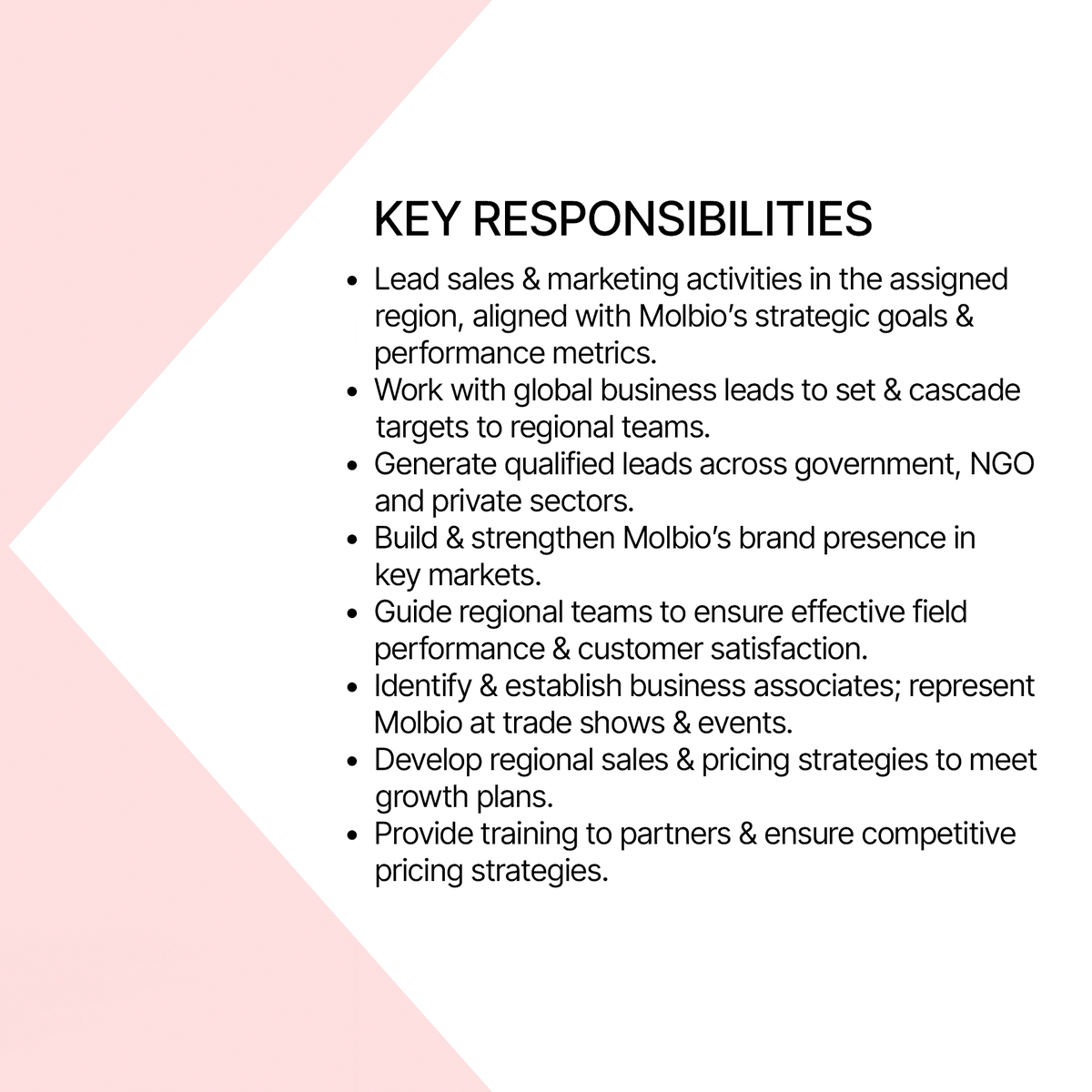 MolbioDx's tweet photo. We are looking for seasoned professionals to join Molbio as 𝗚𝗲𝗻𝗲𝗿𝗮𝗹 𝗠𝗮𝗻𝗮𝗴𝗲𝗿 – 𝗚𝗹𝗼𝗯𝗮𝗹 𝗦𝗮𝗹𝗲𝘀.

If you have the expertise to drive growth, and strengthen Molbio’s global presence, we’d like to hear from you. Candidates 𝗯𝗮𝘀𝗲𝗱 𝗶𝗻 𝗘𝘂𝗿𝗼𝗽𝗲 𝗮𝗻𝗱 𝗔𝘀𝗶𝗮 will be preferred for this role.

Send your CV to mdhr@molbiodiagnostics.com

Or apply via LinkedIn: https://t.co/G4WWIjrEQ1

#WeAreHiring #MolbioDiagnostics #GeneralManager #GlobalSales #ApplyNow #JoinOurTeam #HiringAlert