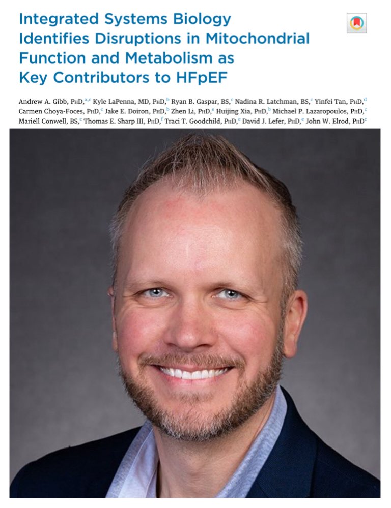 Using a robust preclinical rat model of HFpEF, Dr. Andrew Gibb and colleagues identified disruptions in mitochondrial function and metabolism as key contributors to HFpEF pathophysiology. Check out the research manuscript and accompanying editorial out now in #JACCBTS.