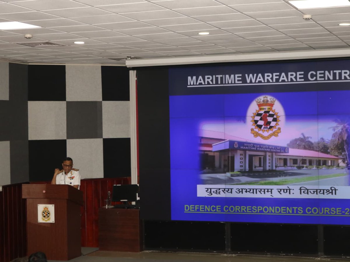 The Defence Correspondents’ Course (DCC-25) commenced with the <a href="/indiannavy/">SpokespersonNavy</a> module at <a href="/IN_HQSNC/">Southern Naval Command</a>, Kochi on 18 Aug 25.  Chief of Staff of the Southern Naval Command Rear Admiral Upal Kundu delivered the inaugural address, highlighting the significance of the media–military