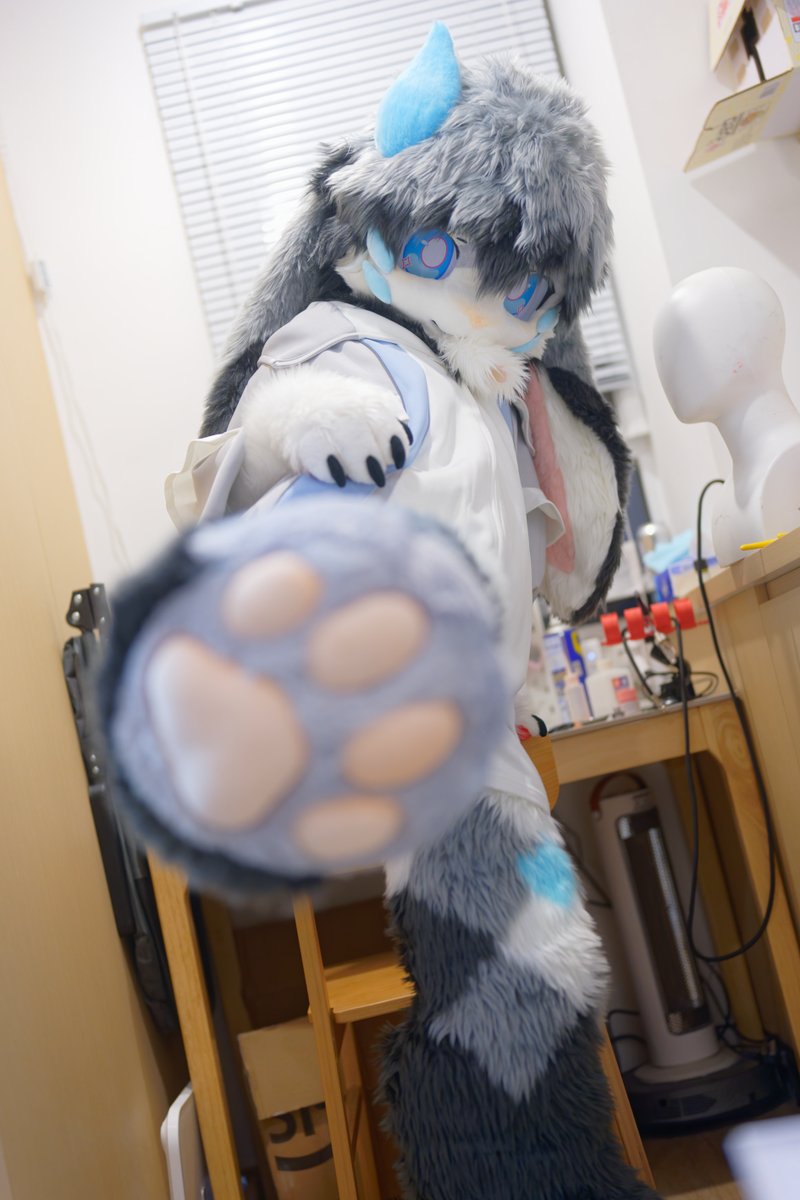 FURSUIT WORK⋆⁺₊⋆⁺🐰
NAME：アクア(aqua)     
Page：「6/9」      

#FursuitEveryday #fursuit #furry #kemono