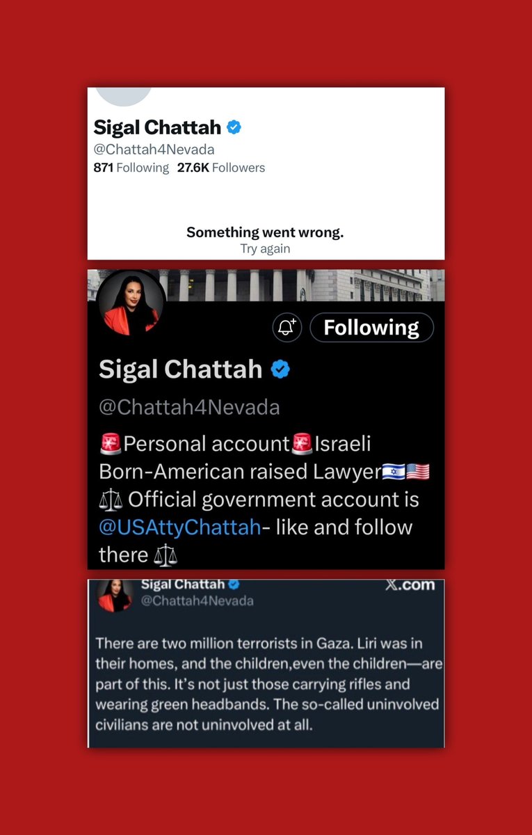 GenXGirl (@genxgirl1994) on Twitter photo <a href="/USAttyChattah/">US Attorney Chattah</a> <a href="/AGPamBondi/">Attorney General Pamela Bondi</a> <a href="/FBIDirectorKash/">FBI Director Kash Patel</a> Chattah, say his name and the country he fled to.
- TOM ALEXANDOVICH -
- ESCAPED TO ISRAEL -
Explain why local police said the Federal Gov (You) intervened to release him. Also, why did you delete your other account where you posted all your Pro-Israel genocidal thoughts? <a href="/USAttyChattah/">US Attorney Chattah</a> <a href="/AGPamBondi/">Attorney General Pamela Bondi</a> <a href="/FBIDirectorKash/">FBI Director Kash Patel</a> Chattah, say his name and the country he fled to.
- TOM ALEXANDOVICH -
- ESCAPED TO ISRAEL -
Explain why local police said the Federal Gov (You) intervened to release him. Also, why did you delete your other account where you posted all your Pro-Israel genocidal thoughts?
