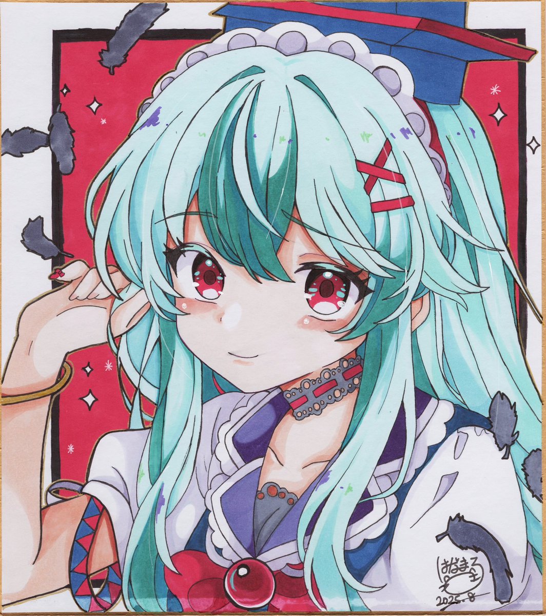 870hanamarumomo's tweet image. 🩵❤️💙

#東方project
#東方projectイラスト
#上白沢慧音