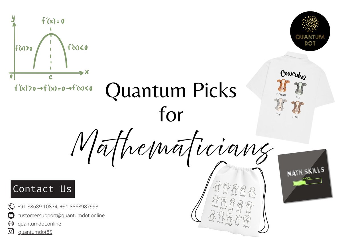 QuantumDotOn's tweet image. Keep calm &amp;amp; solve for x.
Math nerds, your merch is here — smart, witty &amp;amp; stylish!
🛒 forms.gle/fBUyc4cV5VAbpx…
📩 customersupport@quantumdot.online
#MathNerds #MathMerch #GeekStyle