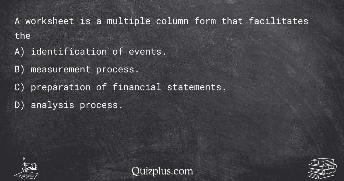 quizplus_exams's tweet image. A worksheet is a multiple column form that facilitates the
Get Answer: 👉 quizplus.com/quiz/130954-qu…
#ComputerScienceHelp #WilmingtonUniversityGraduateCenter #college