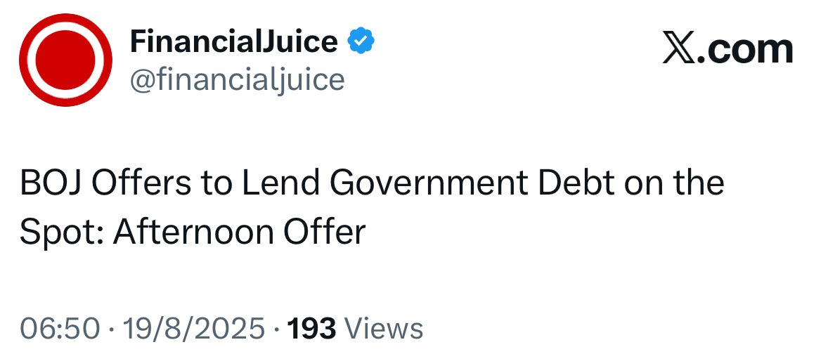 DarioCpx's tweet photo. The BOJ intervenes a 4TH time today bringing the total to 25

Narrator: wow.. https://t.co/PUOx7WLybf
