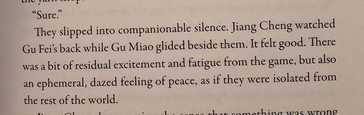 15_centimeters's tweet photo. i appreciate that there isn't much anxiety re: gu fei and jiang cheng's ambiguous relationship bc i think that would make me lose my mind WE'VE ALL SUFFERED ENOUGH but also i think it's moments like these that #encapsulates the significance of each other's presence to the other https://t.co/2NZKkwelNT