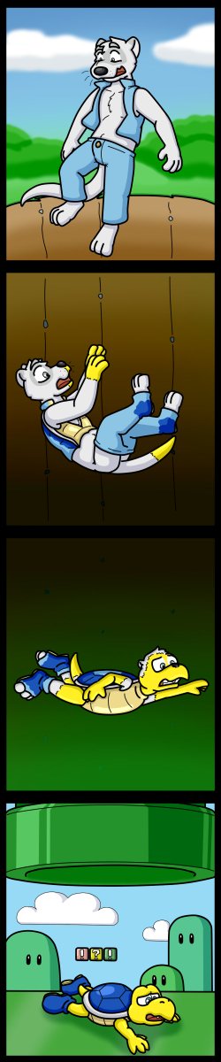 Weazel751's tweet image. Noah forgot to watch his step.