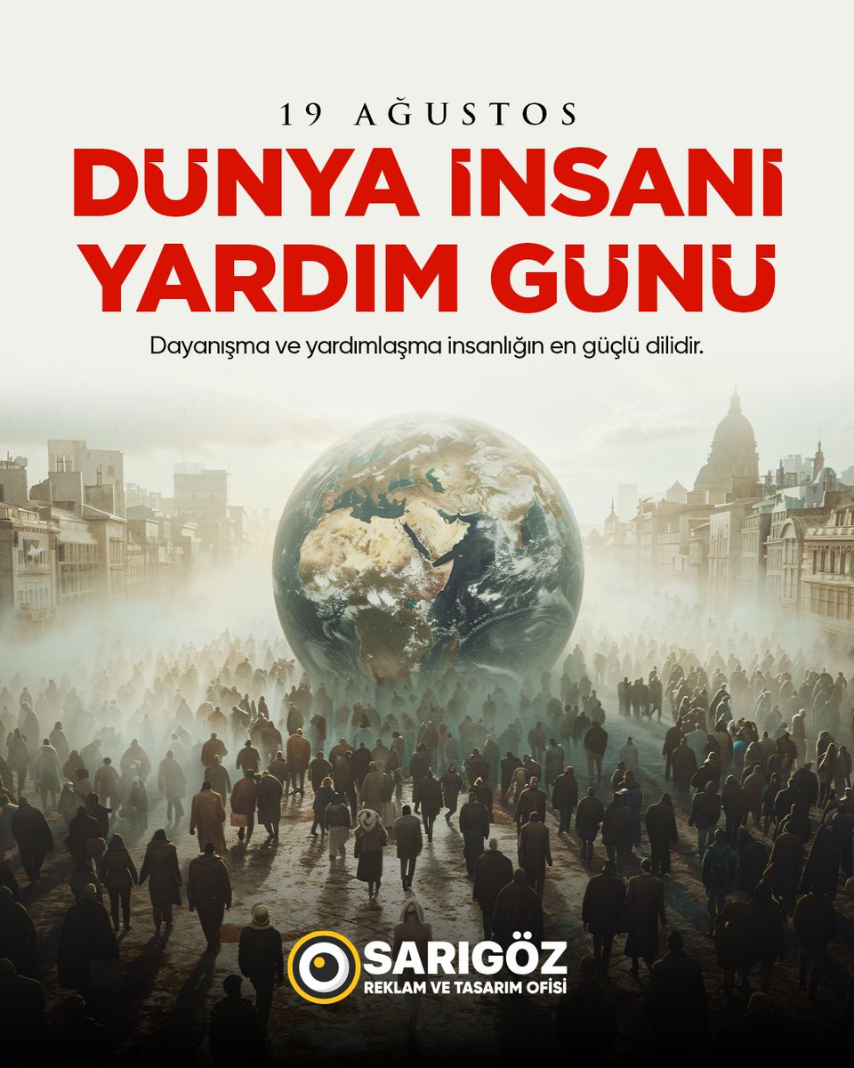 💙 19 Ağustos Dünya İnsani Yardım Günü 💙
Kalplerimizi birleştiren şey; iyilik ve yardımlaşmadır.
Bugün, umudu birlikte çoğaltma günü 🌟
#DünyaİnsaniYardımGünü #Dayanışma #İyiliğeOrtakOl #19Ağustos #Umut