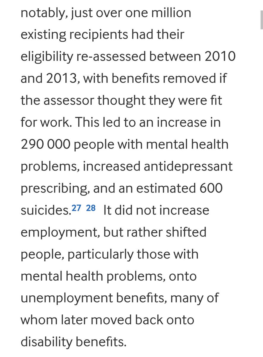 PLEASE if you haven't started already START OPPOSING the autumn WHITE PAPER NOW!

A similar MAJOR ASSAULT on incapacity benefits happened 2010-2013

1m Incapacity Benefits reassessed for ESA:

🚨 600 DIED BY SUICIDE 
🚨 NO EMPLOYMENT INCREASE

Do you care? 

#DisabilityBenefits