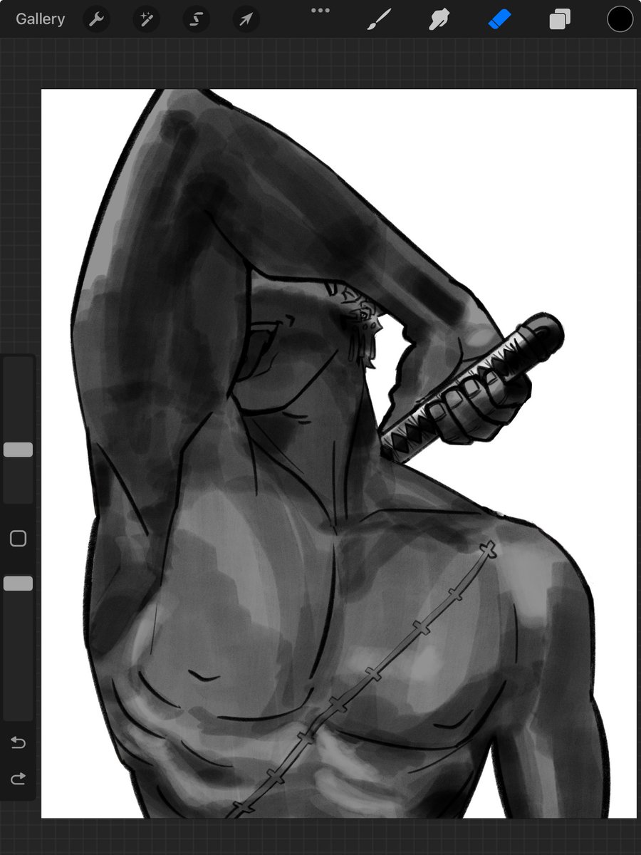 ninaesium's tweet photo. boutta use my tongue as a blending tool #WIP #RoronoaZoro https://t.co/3KCOR4Rf5Q