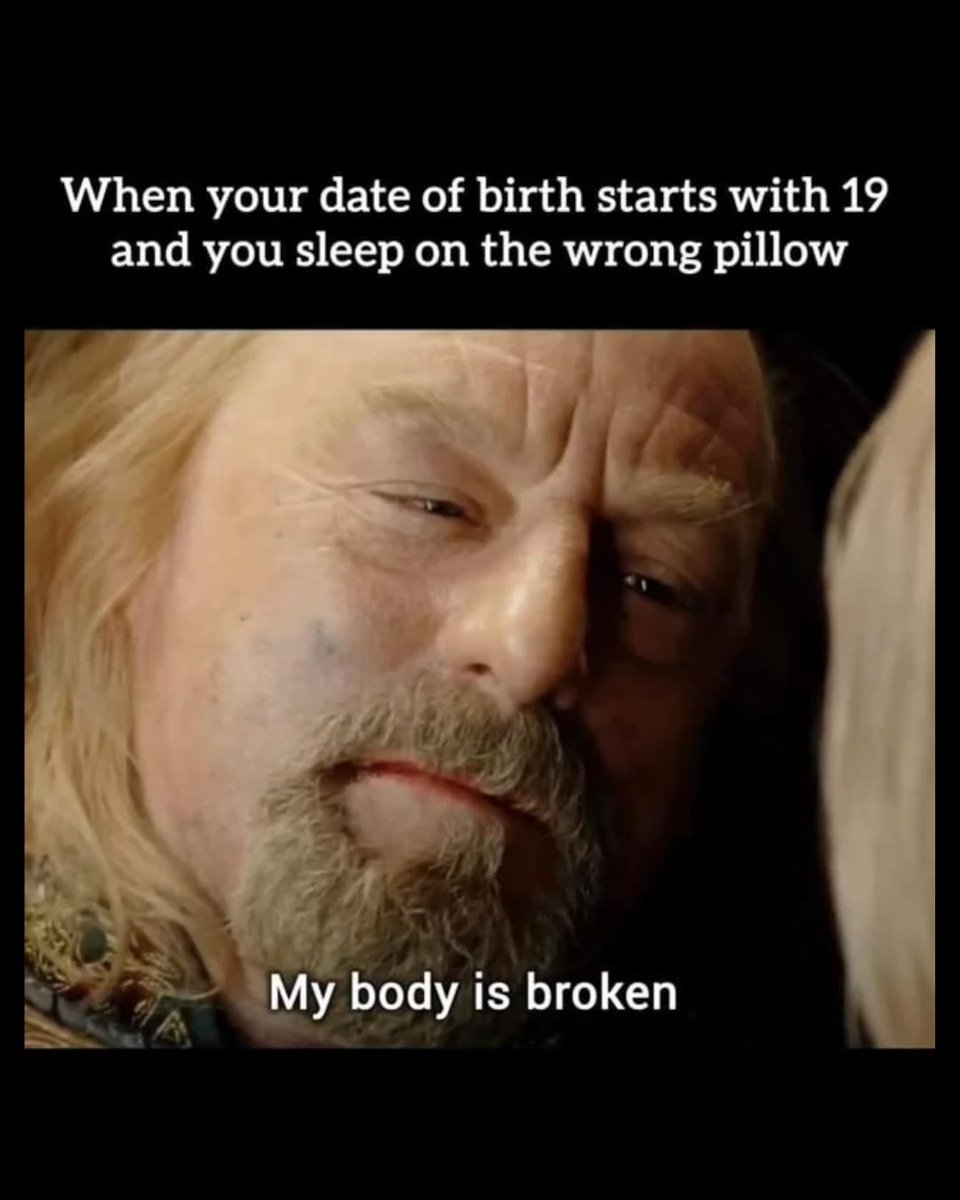 Memedroid's tweet image. My body is broken #memes #body #gettingold #lotr #funny