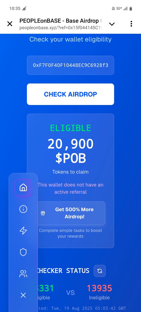 🌘 Base Users - Check $POB Allocation

Check here: Peopleonbase.xyz/?ref=0x15f0441…