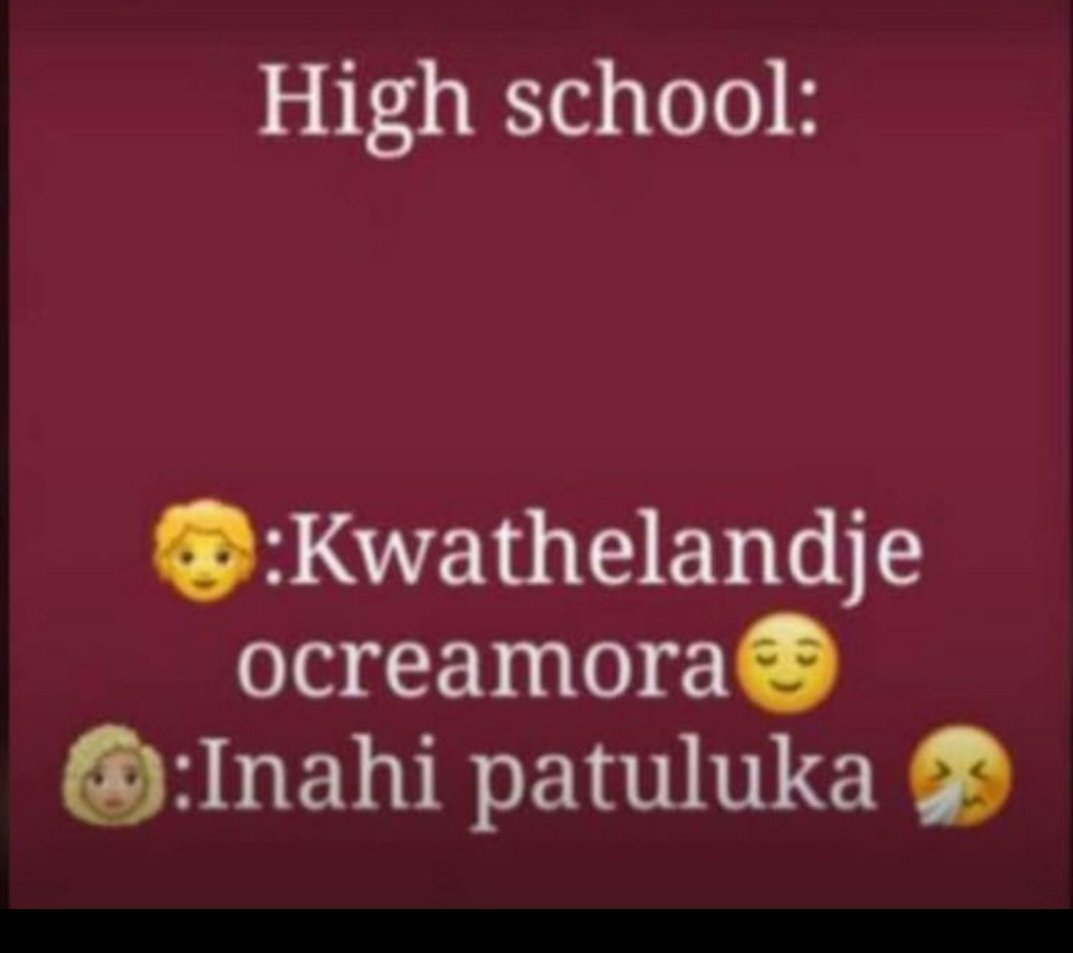 This other broer told me straight "iikulya ihayi ndanenwa"🤣😭😭