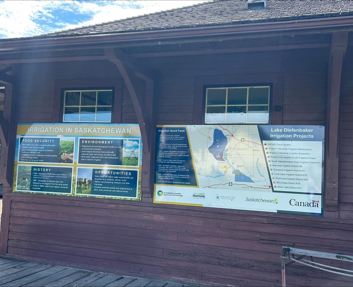 A share from the Outlook &amp; District Heritage Museum:

We are excited to share two new educational displays that highlight the history and impact of irrigation in Saskatchewan.

Stop by the museum and check them out!
facebook.com/permalink.php?…