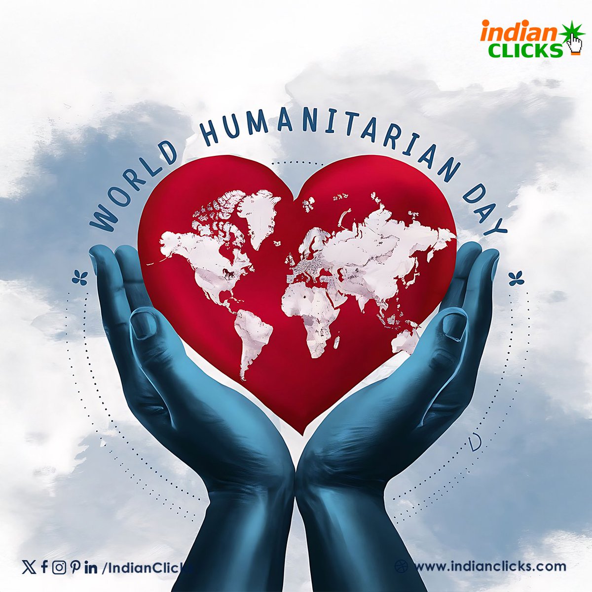 IndianClicks's tweet image. The world is a better place when kindness leads the way. On World Humanitarian Day, let’s honor compassion, humanity, and those who serve selflessly.

#WorldHumanitarianDay #ServeHumanity #CompassionFirst #KindnessMatters