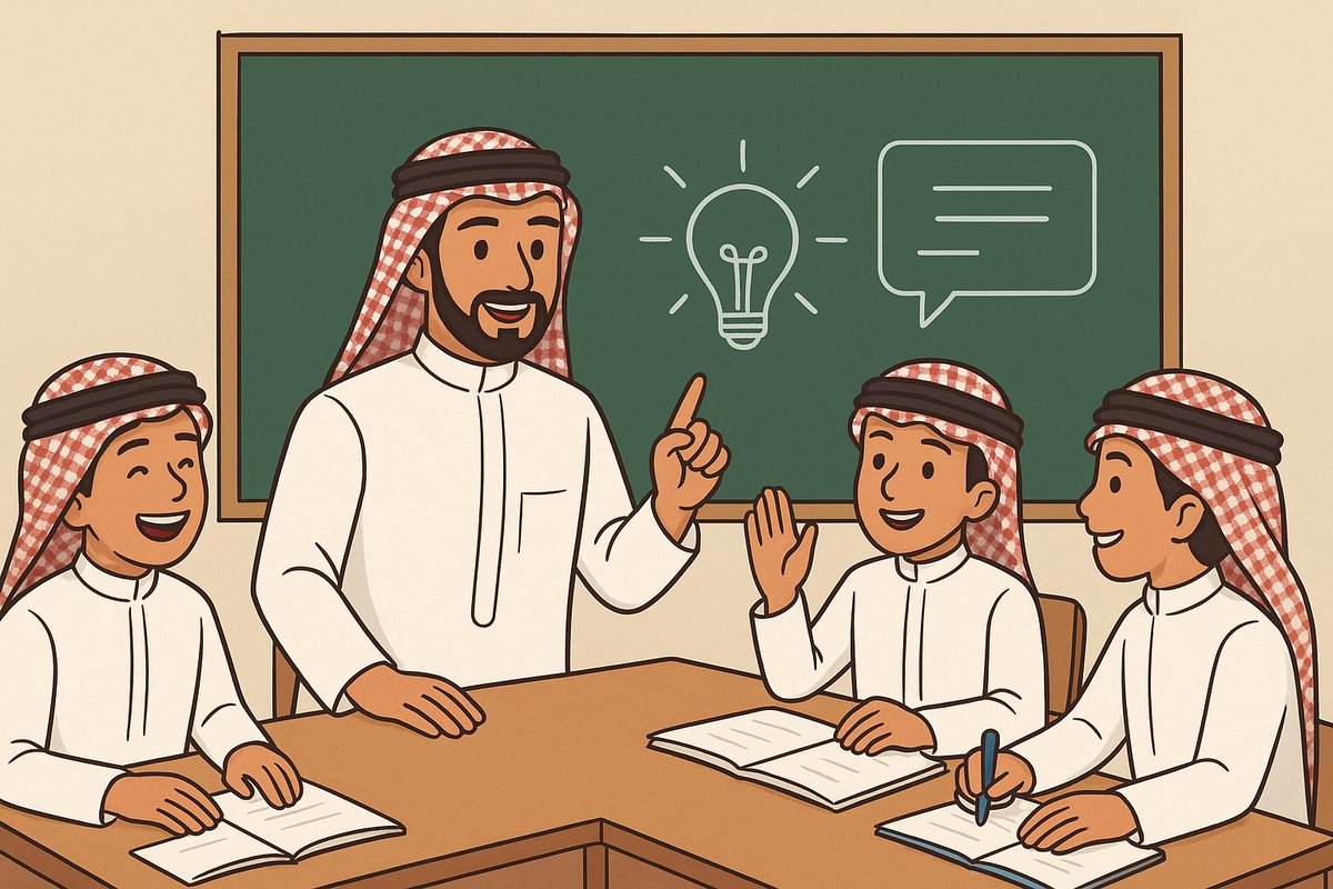 🧑‍🏫 أخي المعلّم،
مع بداية العام الدراسي الجديد… اجعل فصلك ميدانًا للتجربة والاكتشاف.
استخدم استراتيجيات التعلّم النشط لتُشعل فضول طلابك، وتمنحهم فرصة للتفكير، المشاركة، والإبداع.
🌱 تذكّر: التعليم ليس ما تعطيه فقط، بل ما تزرعه في قلوبهم من شغف.
#خبراء 
#نحلم_ونحقق 
و #الوعد2030