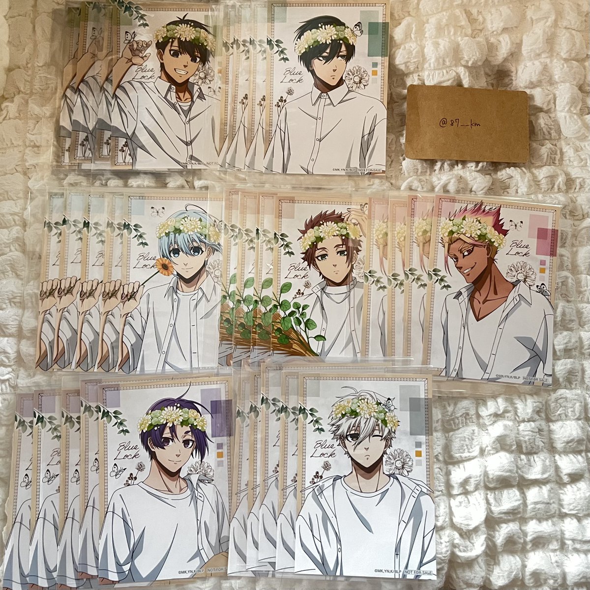 87__km's tweet photo. 【交換】 ブルーロック ブルロ flower crown フラワークラウン アニメイト フェア 特典 ブロマイド

譲：潔 凛 冴 士道 各4 氷織 玲王 凪 各5
求：千切

⟡郵送のみ

検索からでもお気軽にお声掛けください⭐️ https://t.co/b3UrCygo7a