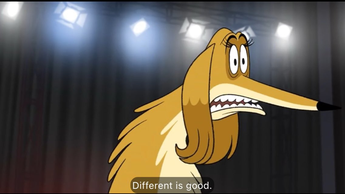 skywalker19bby's tweet photo. Loved the scene in #FixedNetflix where Honey realizes she looks like all the other dogs. It’s a reminder to break free from society’s pressure and just be yourself. https://t.co/Q0EdN8Vtq5