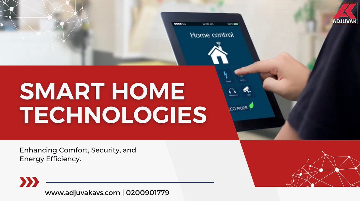 adjuvak's tweet photo. Enhancing Comfort, Security, and Energy Efficiency.
#smarthome #technology #adjuvak #homecontrol https://t.co/H7hjQ4D8JZ