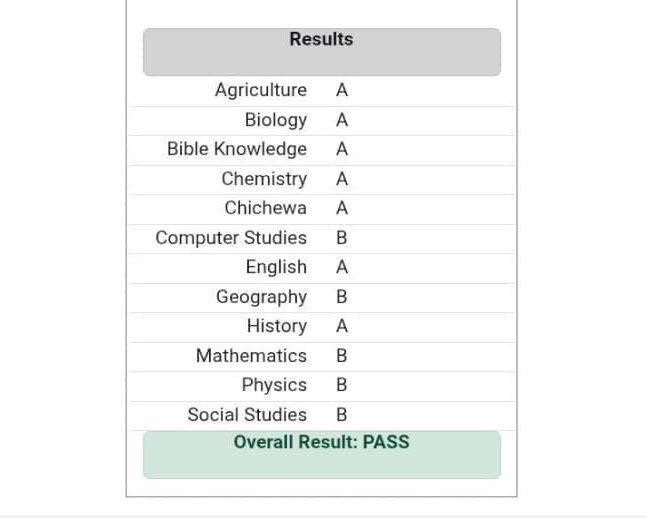 A friend of mine introduced me to a boy who was about to lose his place at Machinga Secondary School due to financial difficulties. We sent the boy to school. The rest is history! I'm thrilled with how the boy performed in his JCE exams. I'm happy.