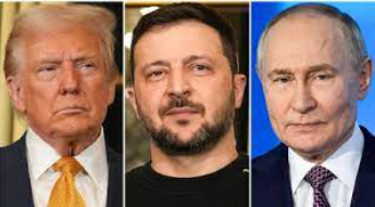Tehelka's tweet photo. Trump and Zelenskyy discuss peace and security, planning a potential trilateral summit with Putin.
Read the full story at : https://t.co/kI9r9K9p5P
#Trump #Zelenskyy #Putin #Ukraine #PeaceTalks #TrilateralSummit #Security #Diplomacy #InternationalRelations #GlobalPolitics https://t.co/uasLk0Lv1C