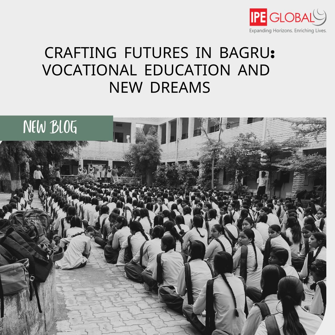IPEGlobal's tweet image. Devlina Bhattacharjee, Analyst with the Partnership and Strategic Initiatives team, shares how Project Manzil is unlocking dreams in #Bagru, where vocational education is helping girls craft their future of choice.

To know more: ipeglobal.com/crafting-futur…

#CraftingFutures