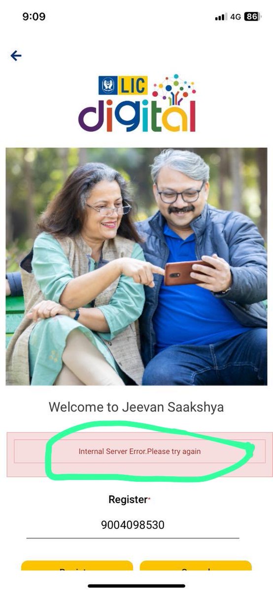The Common Man (@prabuddhamanush) on Twitter photo <a href="/LICIndiaForever/">LIC India Forever</a> Request that the error, which has persisted for at least 24 hours, may please be attended to. <a href="/LICIndiaForever/">LIC India Forever</a> Request that the error, which has persisted for at least 24 hours, may please be attended to.