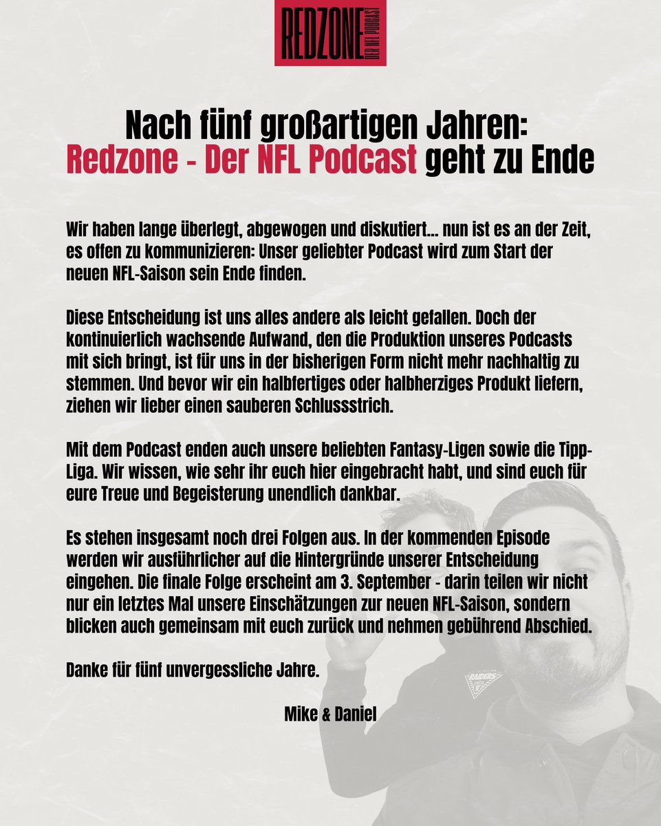 Wir müssen die 💣 nun leider platzen lassen. Unser Statement in eigener Sache⬇️