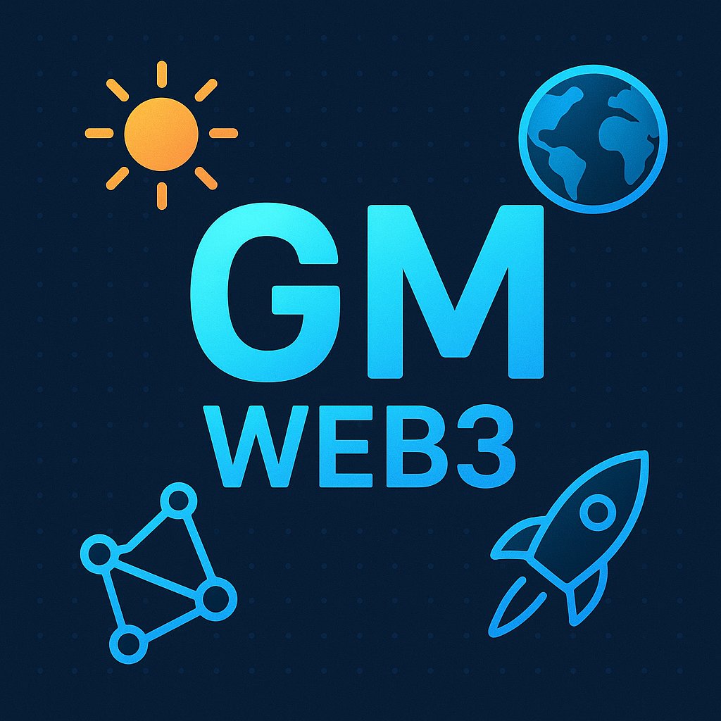 Mbash321's tweet image. ☀️ GM Web3 fam!
The future is decentralized, and we’re just getting started 🌍✨
What’s your biggest goal for this week? #Web3 #GM