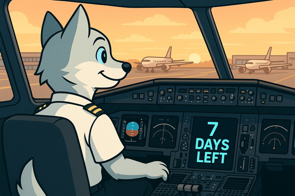 7 Days Left ✈️🛬🛫🐺⌛
x.com/DeFiChoice/sta…