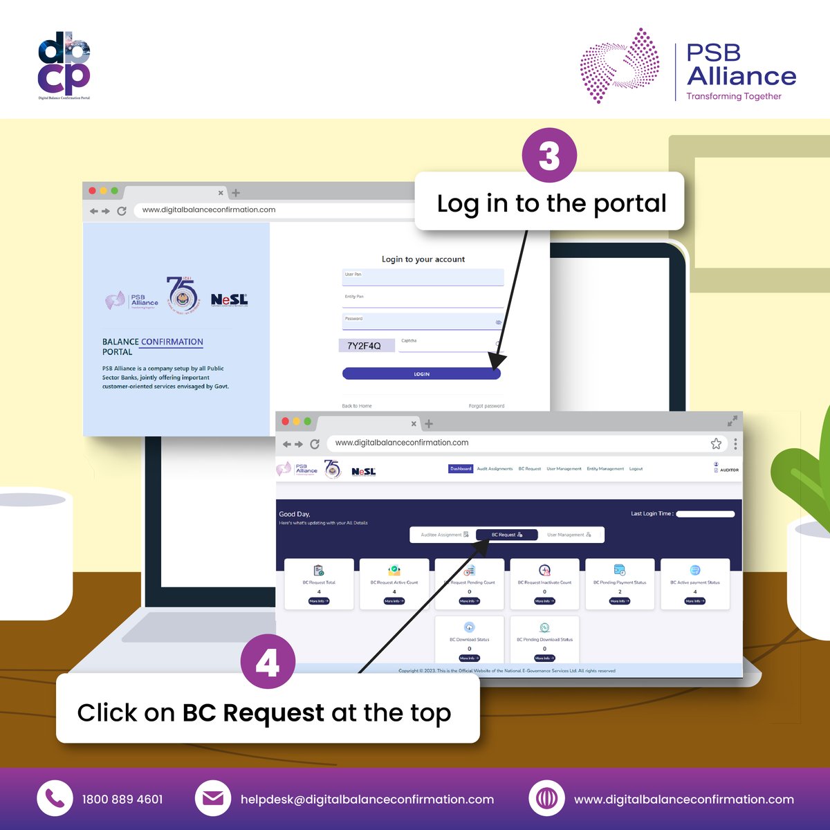 LtdPsb's tweet photo. Big news for auditors! ๐ #PSBAlliance just launched the Digital Balance Confirmation Portal (DBCP). Get ready for faster, more secure digital balance confirmations.
Swipe to see how DBCP simplifies your audit process! ๐
#DBCP #Auditors #Fintech #AuditTech #DigitalBanking https://t.co/KV6AGMJlFO