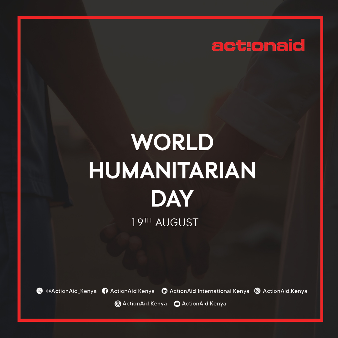 ActionAid Kenya (@actionaid_kenya) on Twitter photo Today, on #WorldHumanitarianDay2025 , we honour the courage, compassion, and commitment of humanitarian workers around the world.
At <a href="/ActionAid_Kenya/">ActionAid Kenya</a> , we stand in solidarity with crisis-affected communities and salute the tireless heroes who risk their lives to protect others. Today, on #WorldHumanitarianDay2025 , we honour the courage, compassion, and commitment of humanitarian workers around the world.
At <a href="/ActionAid_Kenya/">ActionAid Kenya</a> , we stand in solidarity with crisis-affected communities and salute the tireless heroes who risk their lives to protect others.