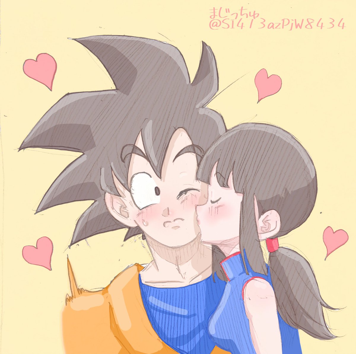 色塗りやした（悟チチ）
#悟チチ
#ラクガキ