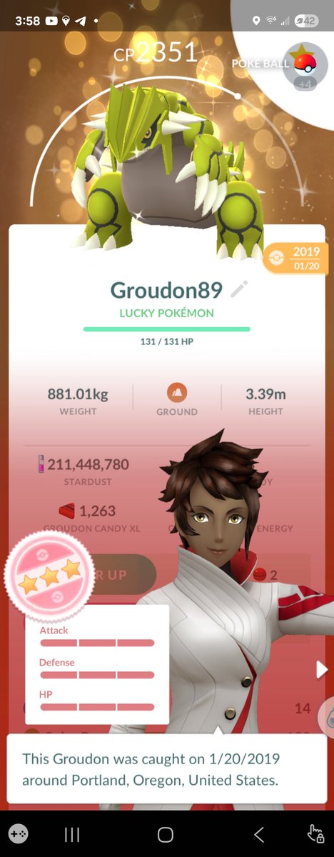 Did some random specials with a friend this weekend after raids since we had 5 and on the 3rd random swap got this! 🤣😆😳