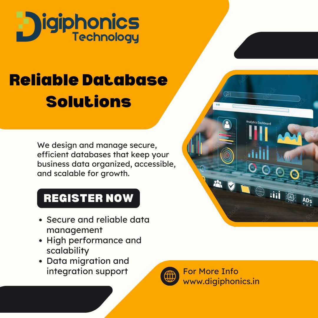 digiphonics23's tweet image. Keep your business data secure, organized, and scalable with our expert Database Development Services
#DatabaseDevelopment #DataManagement #SecureDatabase #BusinessSolutions #DataDriven