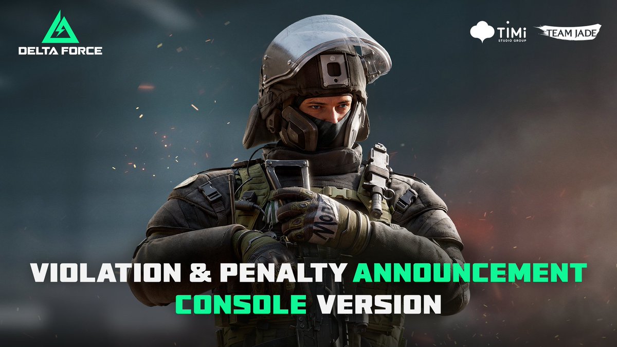 Dear Operators,
As we just launched on console, it is imperative that we keep you informed of our security measures on console platforms.

Please do not make any attempt prohibited by G.T.I. Security or there will be penalties accordingly. In the meantime, do not hesitate to