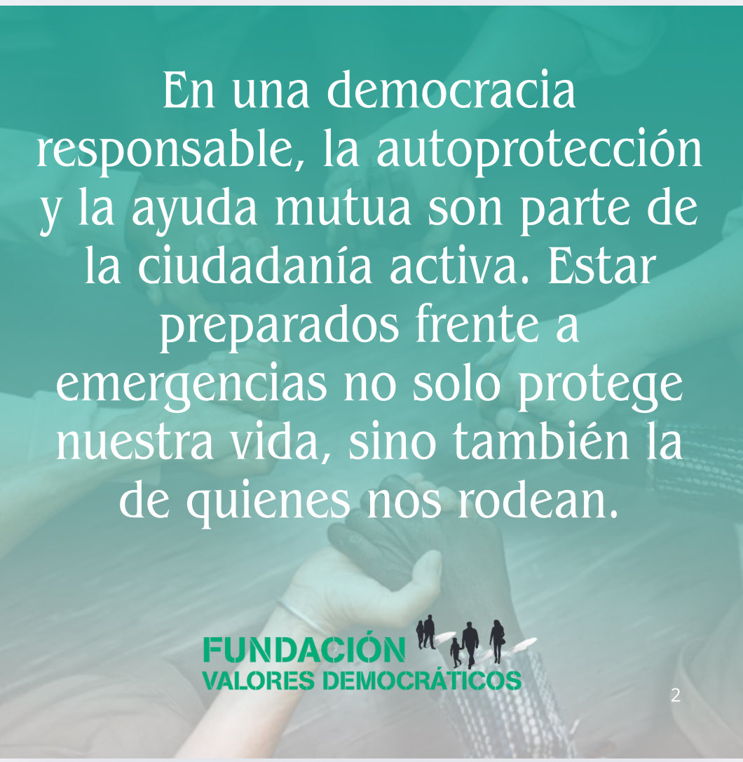 Tener una formación básica en emergencias, unos planes familiares y comunitarios y una cultura de prevención ...
Responsabilidad, solidaridad, disciplina y calma son básicos #Emergencias #Prevención #Solidaridad
#ResponsabilidadCiudadana #CulturaDePrevención ⁦<a href="/FundlaCaixa/">Fundación ”la Caixa”</a>⁩