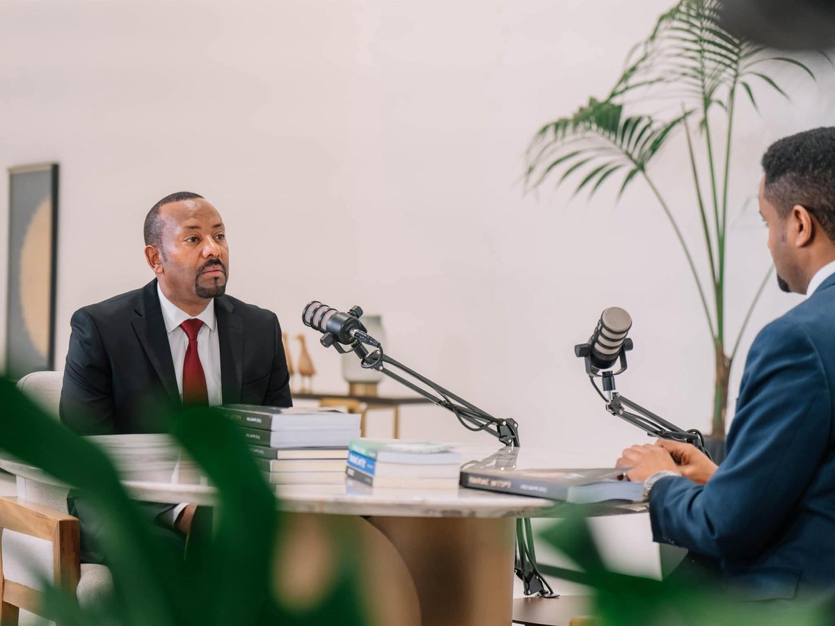 HewanGirmayA's tweet photo. Watch Prime Minister Abiy Ahmed’s interview with Fana Media Corporation about his fourth and latest book on Medemer thought, titled “The Medemer State,” tomorrow, August 20, 2025, at 8:30 PM.
#PMOEthiopia https://t.co/Lj72oXNien