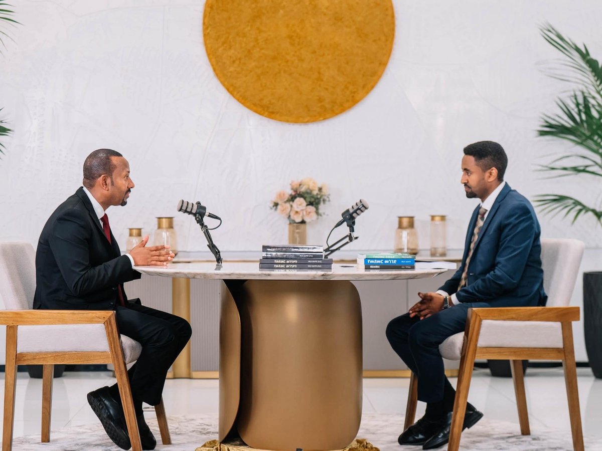HewanGirmayA's tweet photo. Watch Prime Minister Abiy Ahmed’s interview with Fana Media Corporation about his fourth and latest book on Medemer thought, titled “The Medemer State,” tomorrow, August 20, 2025, at 8:30 PM.
#PMOEthiopia https://t.co/Lj72oXNien