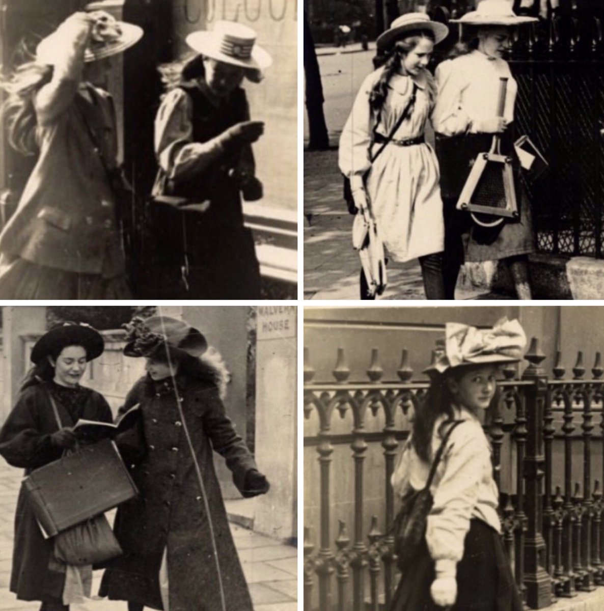 #BackToSchool for the #autumn term, c.1906. Photographed in #Kensington by Punch magazine’s cartoonist Edward Linley Sambourne, whose private passion was photography. #FairyTaleTuesday #London