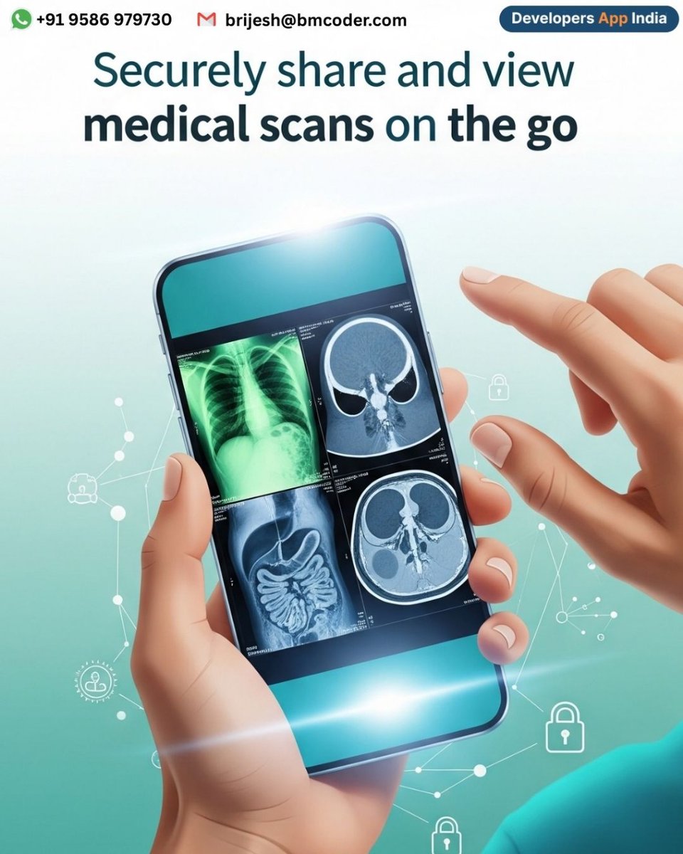 appdevelopers01's tweet image. 🩻📲 Share & view medical scans securely on the go! Instant access for doctors & patients = faster diagnosis & better care. #MedicalScanApp #HealthcareAppDevelopment #DigitalHealthcare #PatientCare #AppForDoctors #ClinicManagementApp #DeveloperAppIndia #USA #UK #India