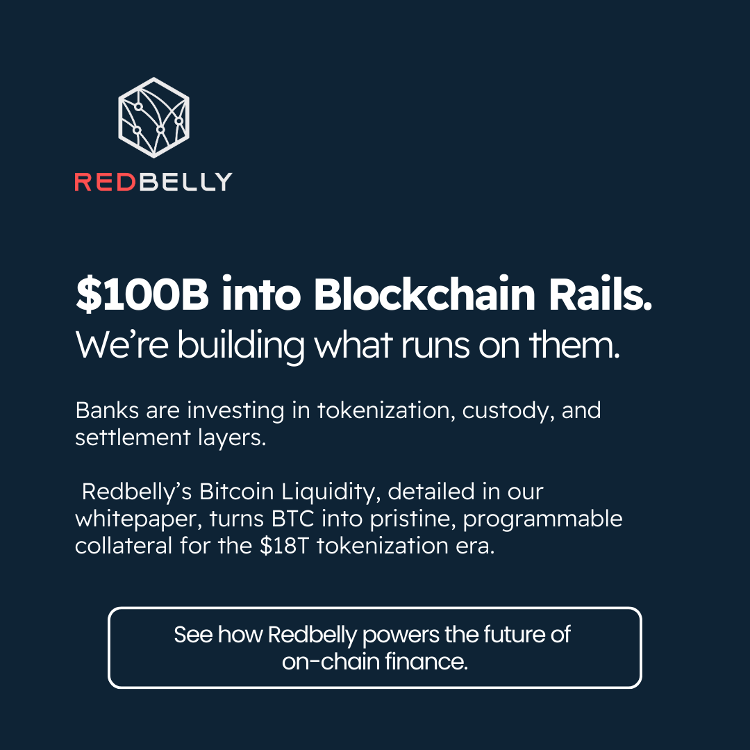 🚨 Banks have poured $100B+ into blockchain infrastructure since 2020.

Not for retail wallets.

Not for speculation.

They’re building the rails.

🧵 Here’s how Redbelly’s Bitcoin Liquidity (from our Whitepaper) fits into this future.